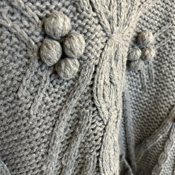 Anthropologie O/S EUC “Sleeping on Snow” wool rabbit hair blend poncho-oversized - Picture 11 of 14